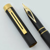 Sheaffer TARGA 1003 Matte Black Fountain Pen - Later Version, 14k Fine Nib (Very Nice, Works Well)