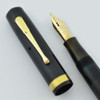 Waterman 7 Fountain Pen - Black Celluloid, Flexible Ideal "Red" Nib (Very Nice, Restored)