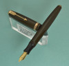 Parker Duofold NS Senior - Double Jewel, Button Filler, Chocolate Brown. Fine Nib (Near Mint)