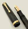 Parker Vacumatic Fountain Pen - 1936, Sub Deb, Black Reticulated, Canada, Extra Fine (Hard to Find, Very Nice, Restored)