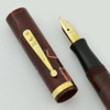 Waterman 94 Fountain Pen - Mahogany, Flexible Italic Fine 14k Nib (Excellent, Restored)