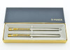 Parker 75 Classic Ballpoint & Pencil Set - Flighter, Stainless GT (Mint, In Box)