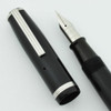 Esterbrook LJ Fountain Pen - Black, 2048 Falcon Flexible Fine Nib (Excellent w New Nib, Restored)