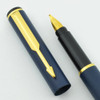 Parker 88 Fountain Pen - Matte Navy Blue, Medium Nib (Excellent)