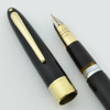 Sheaffer Valiant Fountain Pen - TM Touchdown, Black, Fine Triumph Nib (Very Nice, Restored)