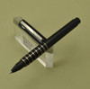 Lamy Accent Rollerball Pen - Black Lacquer, Silver Rings (Near Mint)