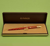 Parker 75 Ballpoint Pen - 1979-83 Jasper Red Quartz Lacque (Near Mint, in Box)