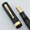 Sheaffer Lifetime Flat Top Oversized Fountain Pen - Black, Extra Fine, 1/4" Cap Band  (Very Nice, Restored, Personalized)