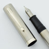 Sheaffer No Nonsense Fountain Pen - Stainless Steel, CT, Steel Nib (New in Box, Works Well)