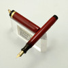 Good Service Fountain Pen - Ring Top, Red w Black Bands (Excellent, Restored) Good Service Fountain Pen - Ring Top, Red w Black Bands (Excellent, Restored)