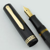 Wahl Doric Junior Size Fountain Pen - Black, Lever Fill, Manifold Medium 14k Nib (Excellent, Restored) - 9633