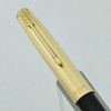Parker 51 Ballpoint Pen - Uncommon w Metal Threads, Black, GF Converging Lines Cap (Excellent)