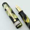 Kreko Fountain Pen - Black and Pearl Faceted, Flexible #8 Warranted Nib (Excellent, Restored)