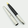 Platinum 200 Pocket Fountain Pen - 1960s, Stainless Steel, Soft Fine 18k Nib (Excellent, Works Well)