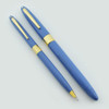 Sheaffer Statesman Snorkel Set  - Rare Periwinkle, Medium  (Superior, Restored)