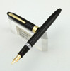 Sheaffer Admiral Snorkel 1950s - Black, Fine 14k Nib (Excellent, Restored)