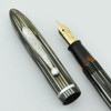 Sheaffer Balance 350 Fountain Pen - Grey Striated, Extra Fine Gold #3 Nib (Very Nice, Restored)