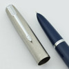 Parker Super 21 Fountain Pen - Blue, Fine (Excellent, Works Well) - 11079