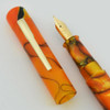 Ranga Acrylic 4cs - 18k Waterman Medium Nib, Orange and Black, Blow-Filler (New)