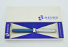 Sheaffer 1970s Cartridge Pen - Blue w Chrome Cap, Fine Nib (NOS, Canada)
