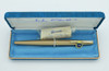 Sheaffer Stylist 903 Fountain Pen - Brushed Gold, Fine 14k Triumph Nib (NOS, Boxed, Canada)