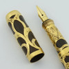 Moore Non-Leakable Safety Fountain Pen - Gold Filigree w Full Flex 14k Nib (Superior, Restored)
