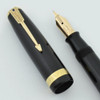 Parker Vacumatic Major Fountain Pen - 1946, Black, Medium (Excellent, Restored)