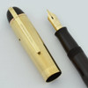 Eversharp Skyline Fountain Pen - Demi, Brown w Gold Cap, Manifold Medium (Excellent, Restored)