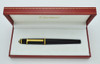 Cartier Diabolo Fountain Pen - Full Size, Black Composite, Gold Trim (Near Mint in Box)