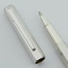 Caran D'Ache Ecridor Retro Rollerball Pen - Rhodium, Chevron (Near Mint, Works Well)