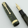Parker Vacumatic Major Fountain Pen - 1945, Green Pearl, Medium Flexible Canada Nib (Excellent, Restored)
