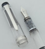 Pilot Namiki Custom Heritage 92 Fountain Pen - Piston, Demonstrator, Fine 14k White Gold Nib (Near Mint in Box, Works Well)