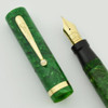Sheaffer Lifetime Flat Top, Early 1930s - Oversized Jade Green, Short Humped Clip, Extra-Fine (Superior, Restored)