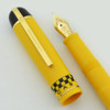 Modern Eversharp Skyline Fountain Pen  - Yellow Cab, Black Derby, 14K Medium Nib (Excellent, Works Well)