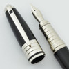 ST Dupont Grande Olympio Fountain Pen - Black Chinese Lacquer, Palladium Trim, Medium 18K Nib (Near Mint w Box) ST Dupont Grande Olympio Fountain Pen - Black Chinese Lacquer, Palladium Trim, Medium 18K Nib (Near Mint w Box)