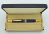 Pilot Namiki Vanishing Point - Blue w Gold Trim, 14k Fine Nib  (Excellent, Works Well, Boxed)