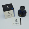 Parker Penman Writing Ink - Sapphire Blue, Full Bottle in Box, 50ml (Hard to Find)