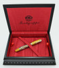 Montegrappa "Tiger" Oriental Zodiac Collection Fountain Pen  - Sterling with Resin, 18k Fine Nib (Near Mint, Works Well)