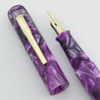 Ranga Acrylic 4cs - Vintage Japanese Steel Full Flex Nib, Purple Pearl, Blow-Filler (New in Box)