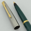 Parker 45 Fountain Pen - Green, Flighter Cap, GT, 14k EF Architect Nib (Excellent, Works Well)