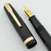 Waterman 513 NM Fountain Pen - England, Black, W-2A Fine Nib (Very Nice, Restored)