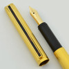 Dunhill Gemline Fountain Pen by Montblanc - Gold Barley, 14k Medium Nib (Excellent +, Works Well)