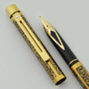 Sheaffer TARGA 1019S Slim Fountain Pen - Black Filled Vintage, Medium 14k Nib (Excellent w Converter)