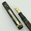 Wahl Streamline Light-Weight Stenographers Fountain Pen - Green, Bulb-fill, Fine 14k Nib (Very Nice, Restored)