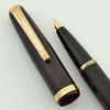 Mentmore Diploma Fountain Pen - UK, 1940s, Brown, Medium Semi-Hooded Italic (Excellent, Restored)