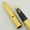 Sheaffer Triumph Imperial (1990s) Fountain Pen - Electroplated Gold, 14k V-Inlay Medium Nib (Excellent +, Works Well)