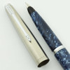 Parker 45 "Fantasy" Fountain Pen - Blue Swirls, Flighter Cap, Medium Steel Nib (New)