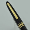 Montblanc Meisterstuck Ballpoint Pen - Black, Gold Trim (Excellent + in Box, Works Well)