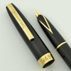 Sheaffer 800 "Dolphin" Touchdown Fountain Pen - Black, 14k Fine Nib (Excellent, Restored)