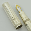 Montegrappa Reminiscence Fountain Pen (Large) - Octagonal Sterling, Greek Key, 18k Medium Nib (Near Mint in Box, Works Well)